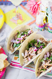 The tacos are filled with seasoned black beans for a boost of protein, avocado salsa, and lettuce while the escabéche features an array of fresh veggies like cabbage, jicama, carrots, bell pepper, and green onions. How To Host An Awesome Taco Bar Party Off The Eaten Path