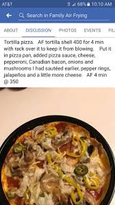 Tortilla Pizza Air Fryer Recipes Air Fried Food Low Cal Recipes