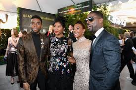 The actor is very private so he could be married to ledward. Chadwick Boseman And His Girlfriend Taylor Simone Ledward Are Fit To Rule The Sag Awards Chadwick Boseman Chadwick American Actors