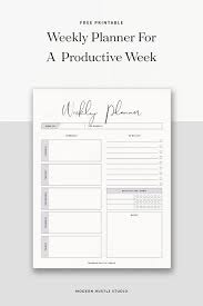 If unable to locate, check your spam folder. 29 Free Weekly Planner Template Printables For 2021