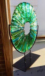 Gleaming And Glowing But Delicate Glass Sculptures Bored Art Fused Glass Wall Art Stained Glass Art Fused Glass Art