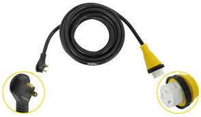50 amp generator power cord. Mighty Cord Rv Power Cord Adapter 50 Amp Twist Lock Female To 30 Amp Male 25 Mighty Cord Rv Power Cord A10 3050edbk