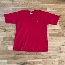 vintage 90 s tommy hilfiger red crest logo t shirt