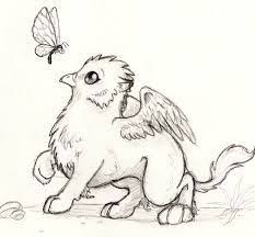 Image Result For Simple Mythical Creatures Drawings Mythical Creatures Drawings Griffin Tattoo Griffin Drawing