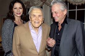 Micheal douglas then and now, micheal douglas 2019. Kirk Douglas Celebrates 99th Birthday While Catherine Zeta Jones Says He S Still Handsome And Charming Mirror Online
