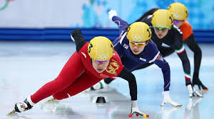 Speed skating team at the winter olympics in sochi in 2014. The Human Drama
