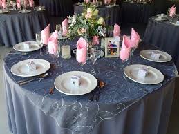 Dark Grey Table Cloth Grey Lace Overlay Light Pink Napkin Pink Napkins Light Pink Wedding Black Wedding Decorations