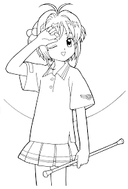 Card captors coloring pages 47. Cardcaptor Coloring Pages