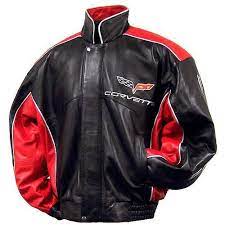 C6 Corvette Red Performance Hand Inlay Lambskin Bomber Jacket Bomber Jacket Unique Jackets Lambskin Jacket