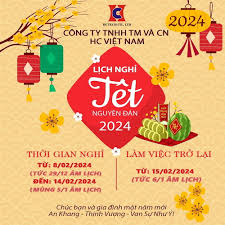 Thông Báo Lịch Nghỉ Tết Nguyên Đán Giáp Thìn 2024