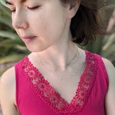 Hammered Gold Mirror Necklace, Light and Simple Layering Chain in 14K Gold  Filled, Rose Gold Filled, or Sterling Silver, Dainty Chain