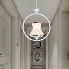 Curved Hallway Pendant Lighting Metal 1 Light Traditional Ceiling Lamp In Black Blue Pink White Takeluckhome Com