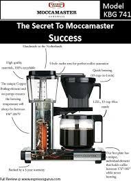 Technivorm coffee machines are handmade in the netherlands and globally recognized for their high. Technivorm Moccamaster Review Pros Cons Verdict Coffee Maker With Grinder Coffee Machine Best Coffee Maker Machine