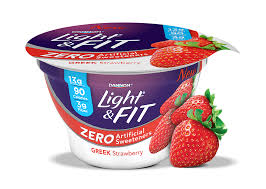 Strawberry Greek Nonfat Yogurt With Zero Artificial Sweeteners Light Yogurt Artificial Sweetener Sweeteners