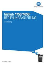Konica minolta will send you information on news, offers, and industry insights. Konica Minolta Bizhub 4050 Handbucher Manualslib
