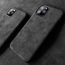 Alcantara Iphone Case Iphone 7 11 12 Pro Max Case Personalized Genuine Leather Phone Case Iphone Card Case Iphone Case Brands Leather Iphone Case Wallet