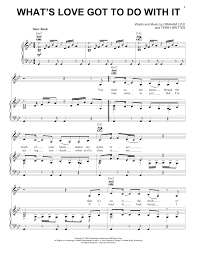 Lennon wrote the song at home, wanting another song for the film help!. Tina Turner What S Love Got To Do With It Sheet Music Pdf Notes Chords Film Tv Score Piano Vocal Guitar Right Hand Melody Download Printable Sku 52493