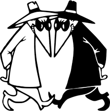Black And White Spy Cartoon Spy Vs Spy Spy Cartoon Gifs Art