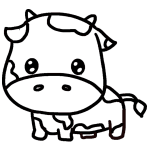 Everybody loves adorable, baby animals. How To Draw A Cartoon Cow