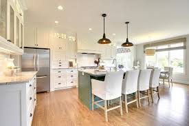 Blue kitchen island with granite top. Green Blue Kitchen Island With Gray And White Granite Countertops Cottage Kitchen