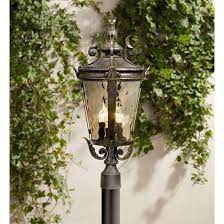 Casa Marseille 25 High Bronze 4 Light Outdoor Post Light 61710 Lamps Plus Post Lights Lamp Post Lights Outdoor Post Lights