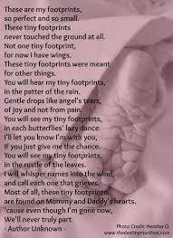 Tiny Footprints Baby Poems Grief Poems Funeral Poems
