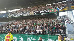 Rozpoczęła akcję kibice na stadionie. Hfa Przywitalo Kibicow Lechii Gdansk Stadionowi Oprawcy
