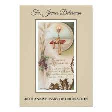 Invitation Catholic Priest Ordination Anniversary Zazzle Com Priest Cards Anniversary Diy