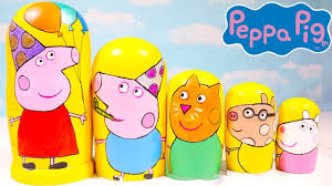 Peppa Pig Nesting Dolls Peppa Pig Friends Birthday Surprise Nesting Dolls Nesting Dolls Craft Friend Birthday