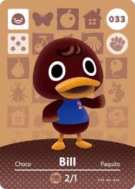 However, there weren't enough packages to go around. Bill Animal Crossing Cards Series 1 Amiibo Card Amiibo Life The Unofficial Amiibo Database