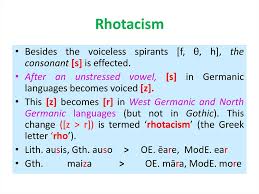 The First Germanic Sound Shift Grimms Law Verners Law