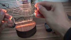 Make customized diy d optical lamp, led acrylic indicators and many others. Wood Led Base For Acrylic Plate 3d Lamp Youtube