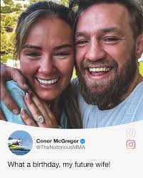 Conor McGregor revealed his engagement to long-term girlfriend, now “future  wife" Dee Devlin 💍