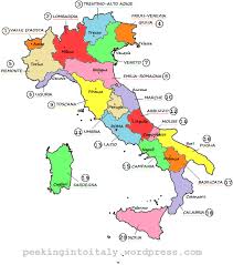 The regions are marked with a different color on the map of italy (you will find the name too). The 110 Provinces And 20 Regions Of Italy History Donrockwell Com