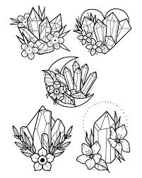 Crystal Flash Available And Space This Week 80 Each For Palm Size In Colour Dm For Bookings Tattooflash Tattoo Flash Art Crystal Drawing Crystal Tattoo