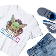 Baby Yoda Birthday Shirt Printable Pimpyourworld