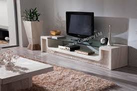 Tv stand tripod tv stand designs original design. New Design Luxury Travertine Base Glass Top Tv Stand From China Stonecontact Com