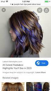 Pin By Allie On My Pins Peekaboo Hair Dyed Hair Purple Peekaboo Highlights