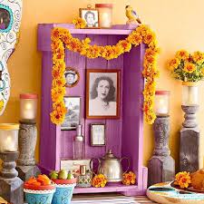 Dia De Los Muertos Offrenda Day Of The Dead Diy Dia De Los Muertos Decorations Ideas Day Of The Dead Party