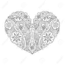 coloriage avec dauphin en forme de coeur isole sur fond blanc livre pour adultes et enfants plus ages illustration vectorielle modifiable clip art libres droits vecteurs coloriages dinosaures gratuits ligne