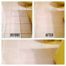 How I Transformed My Bathroom Floors For Under 12 Cleaning Bathroom Tiles Clean Bathroom Floor Cleaning Tile Floors