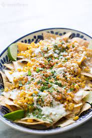 Mexican Street Corn Nachos Recipe Simplyrecipes Com Recipe Nachos Recipe Food Mexican Food Recipes