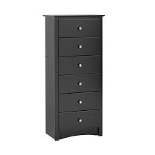 This modern diy nightstand combines a white frame with a figured maple drawer front for the perfect two toned look. Sonoma Tall 6 Drawer Dresser Black Walmart Com Walmart Com