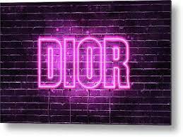 Chic Dior Neon Sign Baddie Aesthetic Hot Pink Wallart Art Homedecor Interiordesign Modern Style Pink Neon Sign Neon Wallpaper Neon Aesthetic