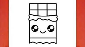 How to draw a hersheys kisses. How To Draw A Cute Chocolate Bar Youtube