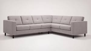 Sectional sofa ottoman set 6 seater modular corner sectional couches living room furniture sets reversible l shape couch set, light gray visit the asunflower store. Solo Sectional Sofa Black Fabric Or Grey Leather Sectional