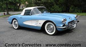 1953 Corvette Convertible Love The 2tone Color And Wide White Wall Tires