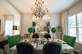 Cool off your busy family with the deep shade of green on your dining room walls. Emerald Green Dining Room Ideas Novocom Top