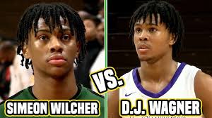 SWIPE ➡️ Two elite NJ products meet today in the NCAA Tournament 👀 St.  John's guard Simeon Wilcher (Roselle Catholic) and Arkansas guard DJ Wagner  (Camden) face off today in an NCAA