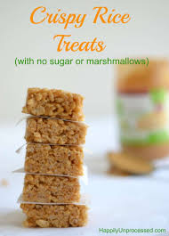 Maybe you would like to learn more about one of these? Crispy Rice Treats Sugar Free Gluten Free Marshmallow Free Happily Unprocessed